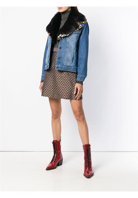 Denim Jacket With Fur Collar SIMONETTA RAVIZZA | JTEA3DG01